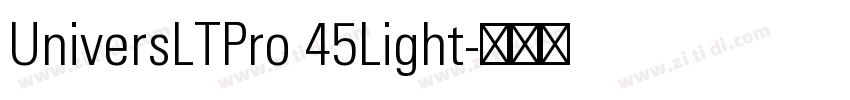 UniversLTPro 45Light字体转换